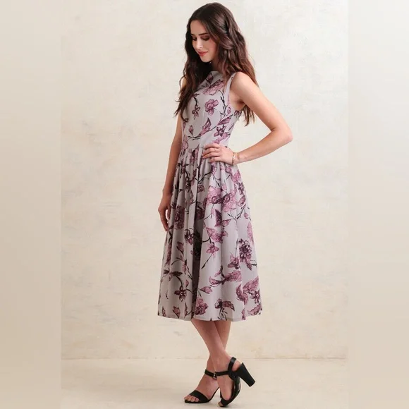 bb dakota purple dress M Purple Zip Front Skater Dress